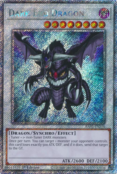 Dark End Dragon (Platinum Secret Rare) [RA03-EN216] Platinum Secret Rare | Exor Games Dartmouth