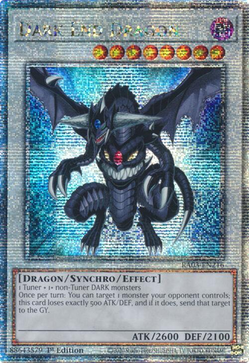 Dark End Dragon (Quarter Century Secret Rare) [RA03-EN216] Quarter Century Secret Rare | Exor Games Dartmouth
