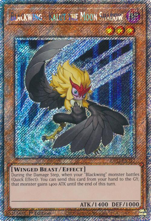 Blackwing - Kalut the Moon Shadow (Platinum Secret Rare) [RA03-EN217] Platinum Secret Rare | Exor Games Dartmouth
