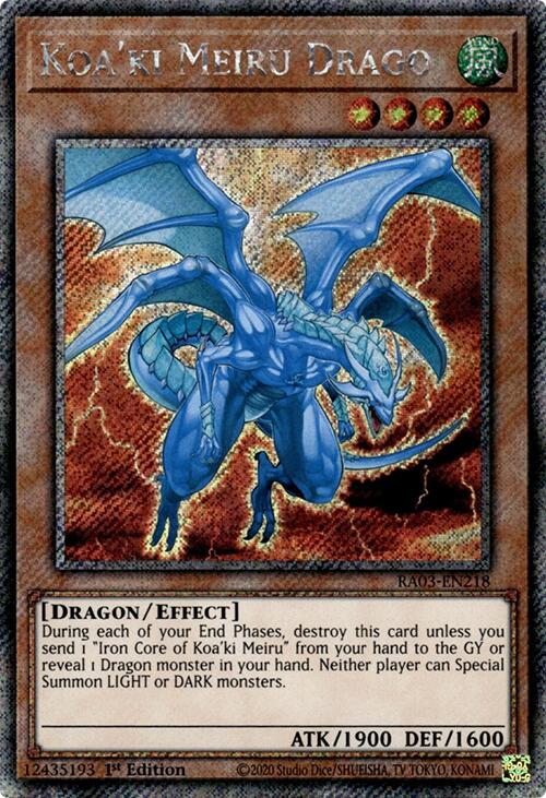 Koa'ki Meiru Drago (Platinum Secret Rare) [RA03-EN218] Platinum Secret Rare | Exor Games Dartmouth