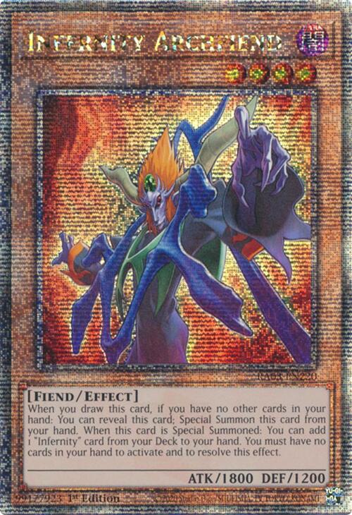 Infernity Archfiend (Quarter Century Secret Rare) [RA03-EN220] Quarter Century Secret Rare | Exor Games Dartmouth