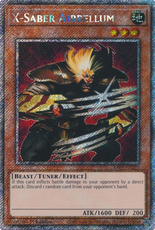 X-Saber Airbellum (Platinum Secret Rare) [RA03-EN221] Platinum Secret Rare | Exor Games Dartmouth