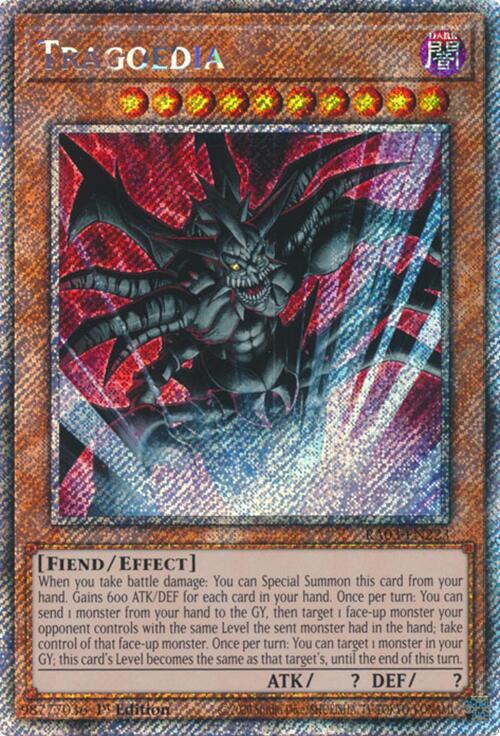Tragoedia (Platinum Secret Rare) [RA03-EN223] Platinum Secret Rare | Exor Games Dartmouth