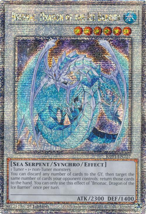 Brionac, Dragon of the Ice Barrier (Quarter Century Secret Rare) [RA03-EN227] Quarter Century Secret Rare | Exor Games Dartmouth