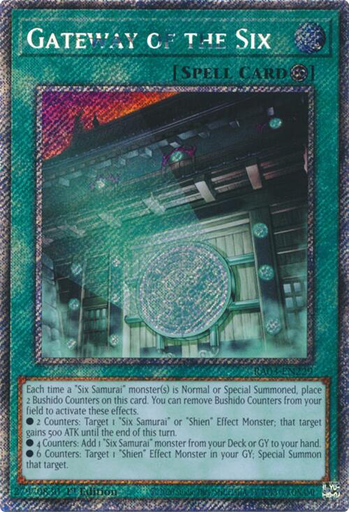 Gateway of the Six (Platinum Secret Rare) [RA03-EN229] Platinum Secret Rare | Exor Games Dartmouth