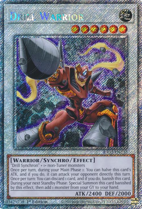 Drill Warrior (Platinum Secret Rare) [RA03-EN232] Platinum Secret Rare | Exor Games Dartmouth
