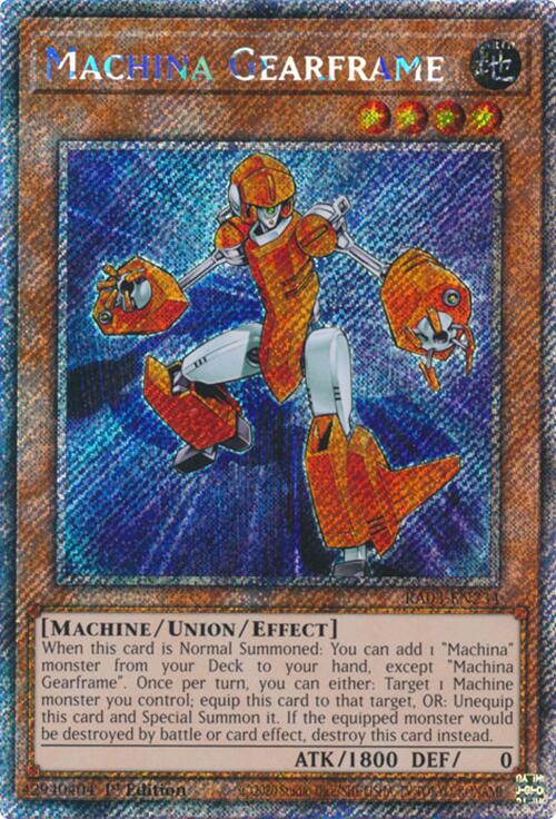 Machina Gearframe (Platinum Secret Rare) [RA03-EN234] Platinum Secret Rare | Exor Games Dartmouth