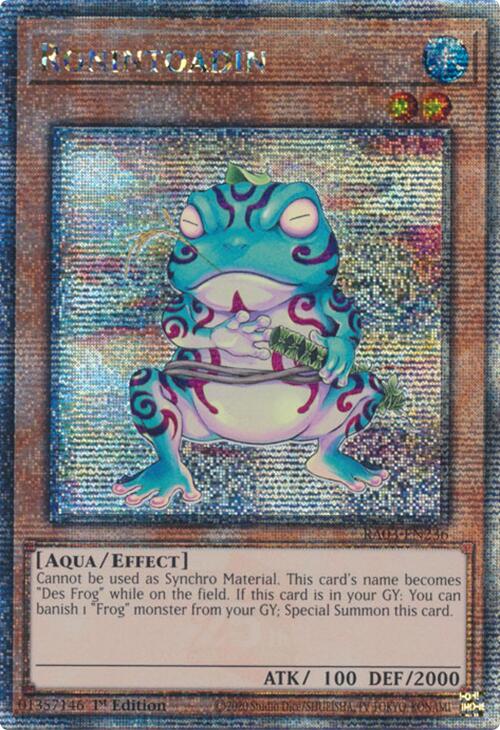 Ronintoadin (Quarter Century Secret Rare) [RA03-EN236] Quarter Century Secret Rare | Exor Games Dartmouth