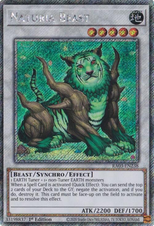 Naturia Beast (Platinum Secret Rare) [RA03-EN238] Platinum Secret Rare | Exor Games Dartmouth
