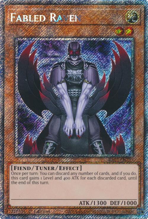 Fabled Raven (Platinum Secret Rare) [RA03-EN239] Platinum Secret Rare | Exor Games Dartmouth