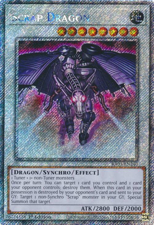Scrap Dragon (Platinum Secret Rare) [RA03-EN240] Platinum Secret Rare | Exor Games Dartmouth
