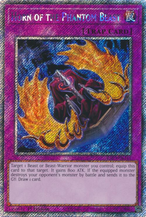 Horn of the Phantom Beast (Platinum Secret Rare) [RA03-EN241] Platinum Secret Rare | Exor Games Dartmouth