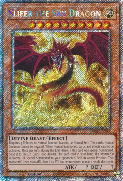 Slifer the Sky Dragon (Platinum Secret Rare) [RA03-EN244] Platinum Secret Rare | Exor Games Dartmouth