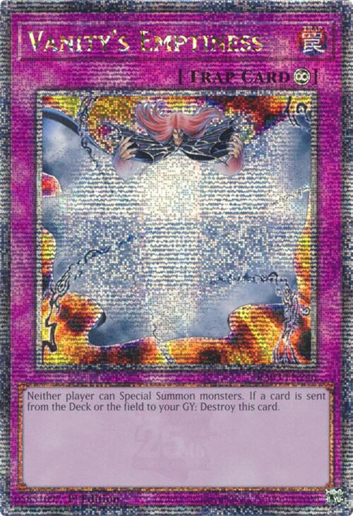 Vanity's Emptiness (Quarter Century Secret Rare) [RA03-EN246] Quarter Century Secret Rare | Exor Games Dartmouth