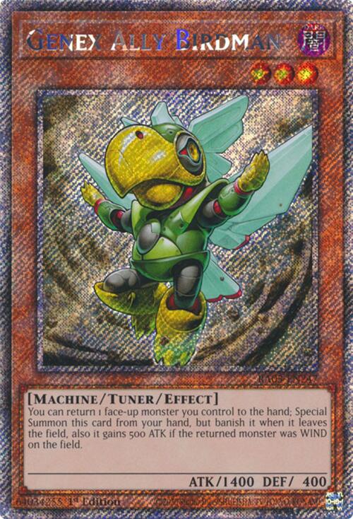 Genex Ally Birdman (Platinum Secret Rare) [RA03-EN247] Platinum Secret Rare | Exor Games Dartmouth