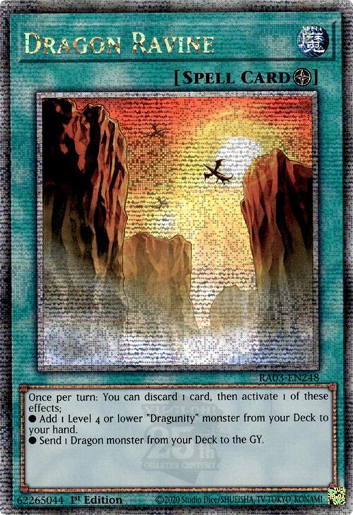 Dragon Ravine (Quarter Century Secret Rare) [RA03-EN248] Quarter Century Secret Rare | Exor Games Dartmouth