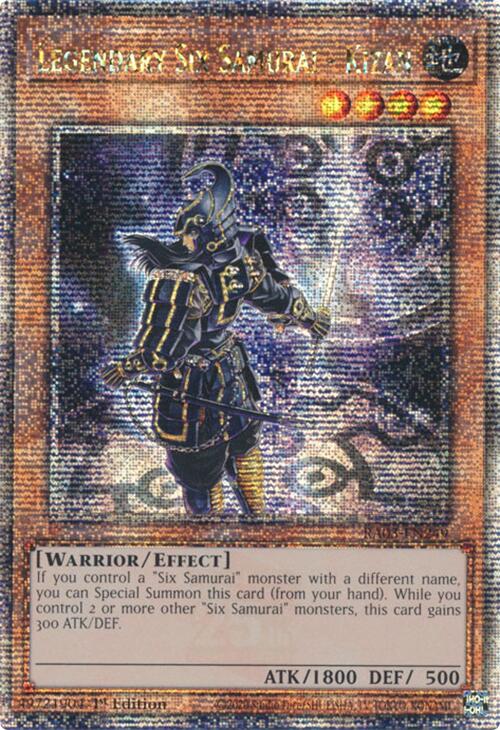Legendary Six Samurai - Kizan (Quarter Century Secret Rare) [RA03-EN249] Quarter Century Secret Rare | Exor Games Dartmouth