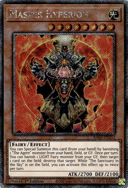 Master Hyperion (Platinum Secret Rare) [RA03-EN252] Platinum Secret Rare | Exor Games Dartmouth