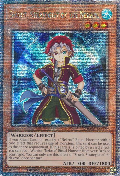 Shurit, Strategist of the Nekroz (Quarter Century Secret Rare) [RA03-EN259] Quarter Century Secret Rare | Exor Games Dartmouth