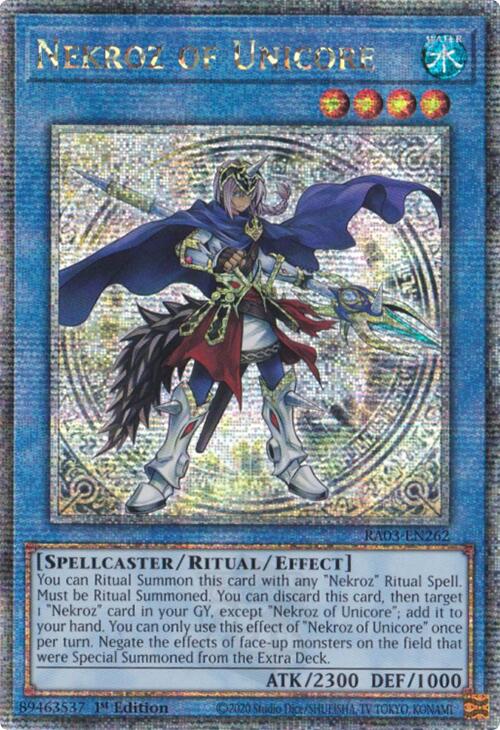 Nekroz of Unicore (Quarter Century Secret Rare) [RA03-EN262] Quarter Century Secret Rare | Exor Games Dartmouth