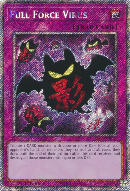 Full Force Virus (Platinum Secret Rare) [RA03-EN267] Platinum Secret Rare | Exor Games Dartmouth