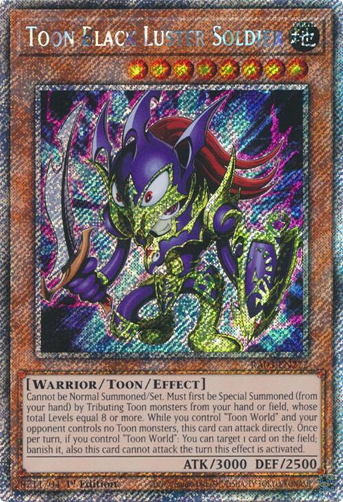 Toon Black Luster Soldier (Platinum Secret Rare) [RA03-EN272] Platinum Secret Rare | Exor Games Dartmouth