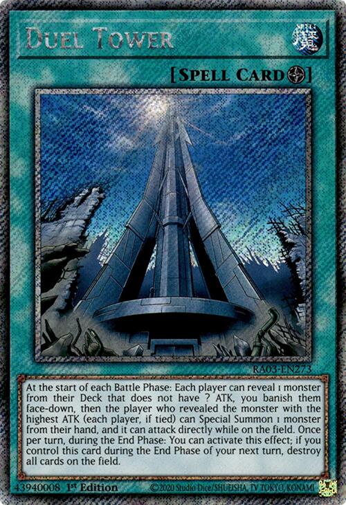 Duel Tower (Platinum Secret Rare) [RA03-EN273] Platinum Secret Rare | Exor Games Dartmouth