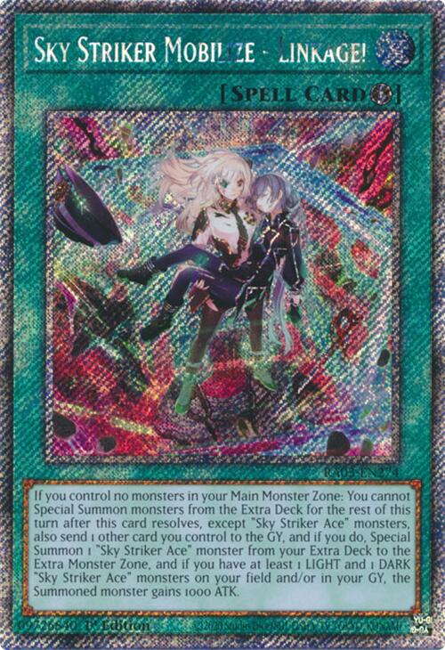 Sky Striker Mobilize - Linkage! (Platinum Secret Rare) [RA03-EN274] Platinum Secret Rare | Exor Games Dartmouth