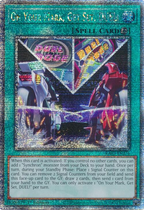 On Your Mark, Get Set, DUEL! (Quarter Century Secret Rare) [RA03-EN276] Quarter Century Secret Rare | Exor Games Dartmouth