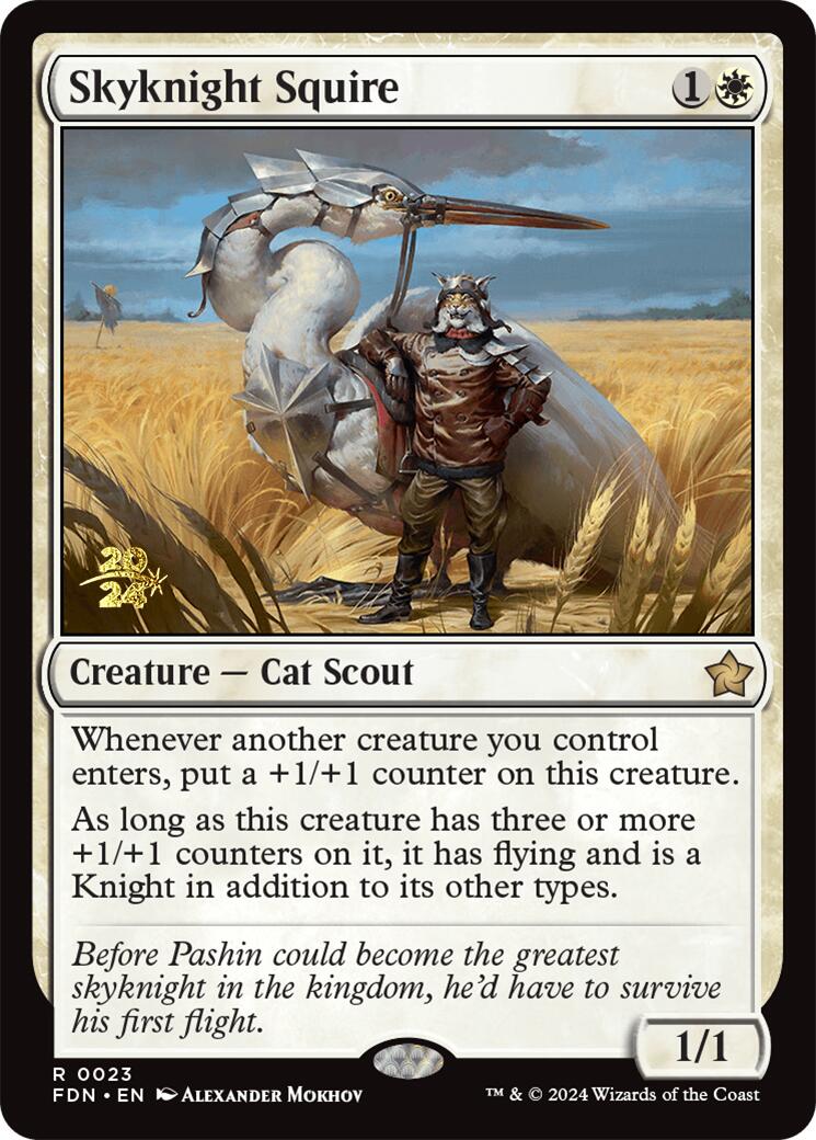 Skyknight Squire [Foundations Prerelease Promos] | Exor Games Dartmouth