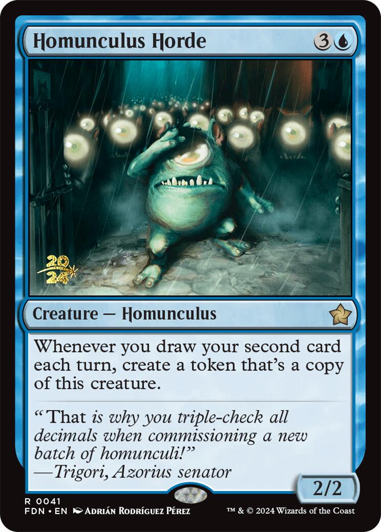 Homunculus Horde [Foundations Prerelease Promos] | Exor Games Dartmouth