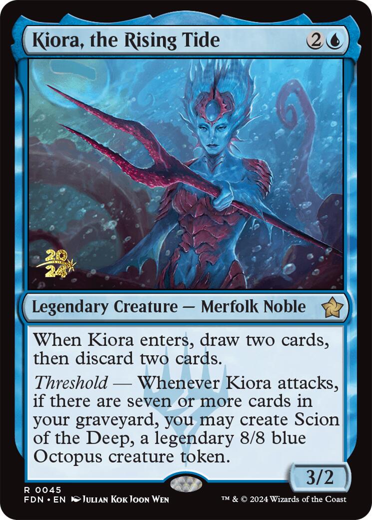 Kiora, the Rising Tide [Foundations Prerelease Promos] | Exor Games Dartmouth