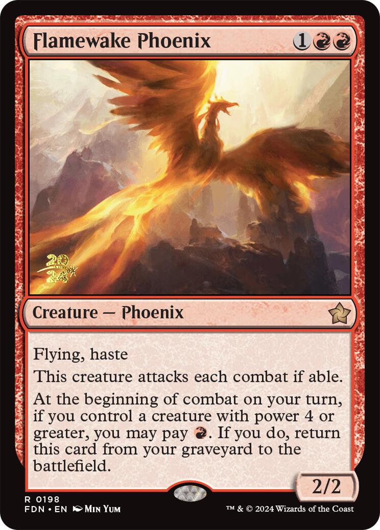 Flamewake Phoenix [Foundations Prerelease Promos] | Exor Games Dartmouth