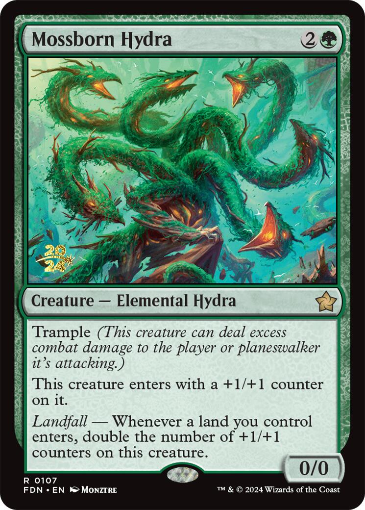 Mossborn Hydra [Foundations Prerelease Promos] | Exor Games Dartmouth