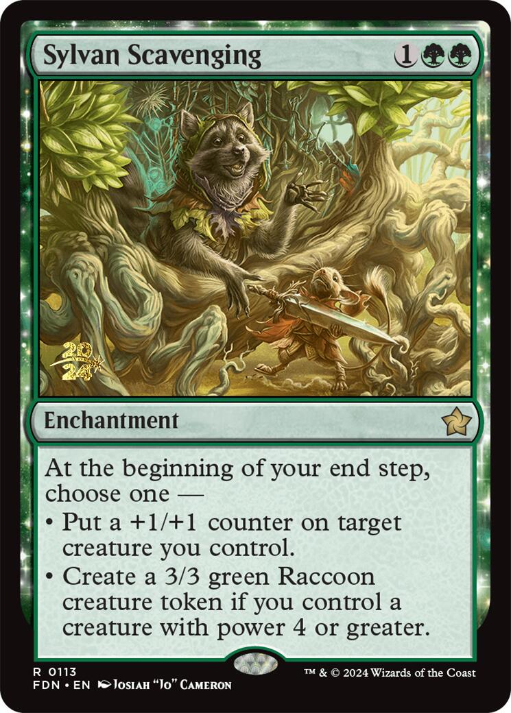 Sylvan Scavenging [Foundations Prerelease Promos] | Exor Games Dartmouth