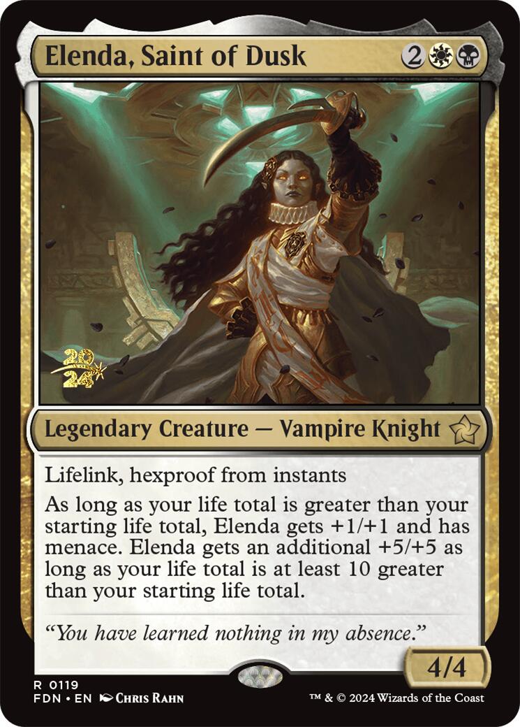 Elenda, Saint of Dusk [Foundations Prerelease Promos] | Exor Games Dartmouth