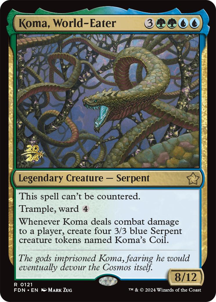 Koma, World-Eater [Foundations Prerelease Promos] | Exor Games Dartmouth