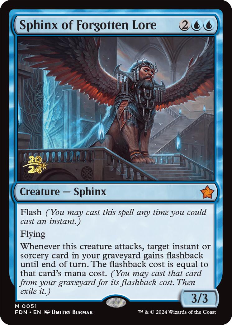 Sphinx of Forgotten Lore [Foundations Prerelease Promos] | Exor Games Dartmouth