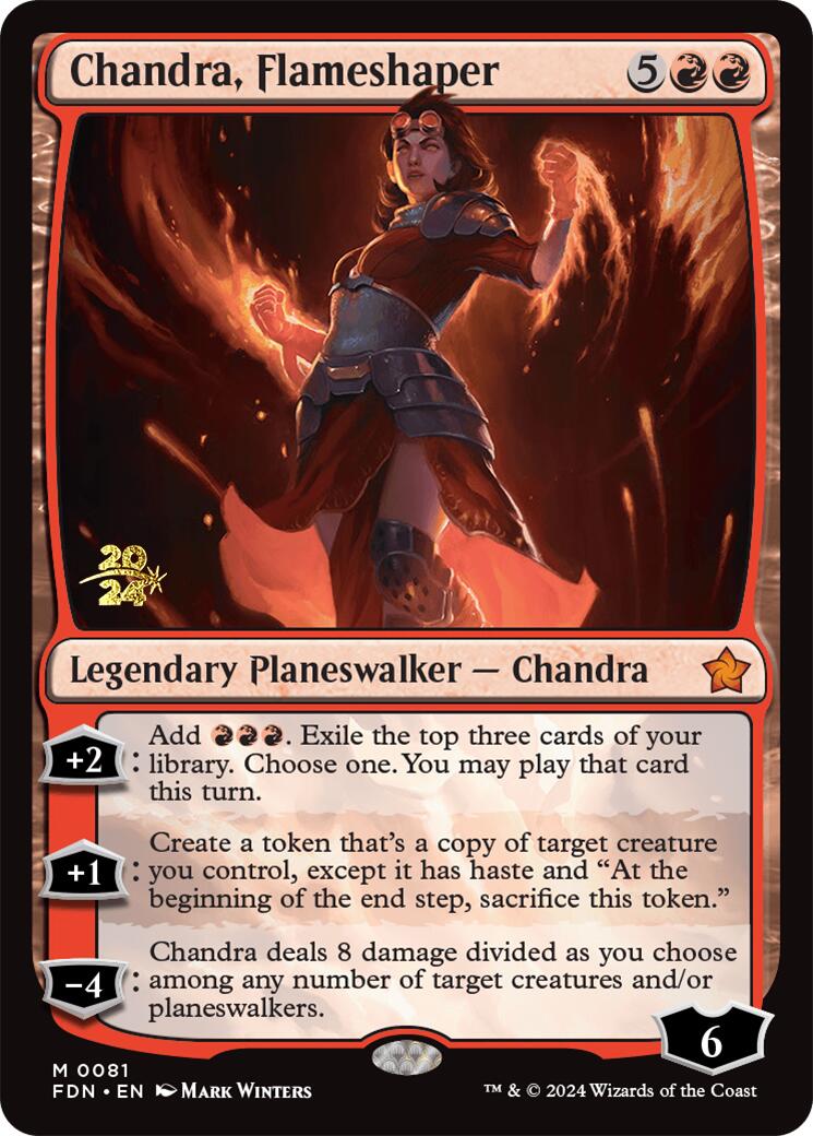 Chandra, Flameshaper [Foundations Prerelease Promos] | Exor Games Dartmouth