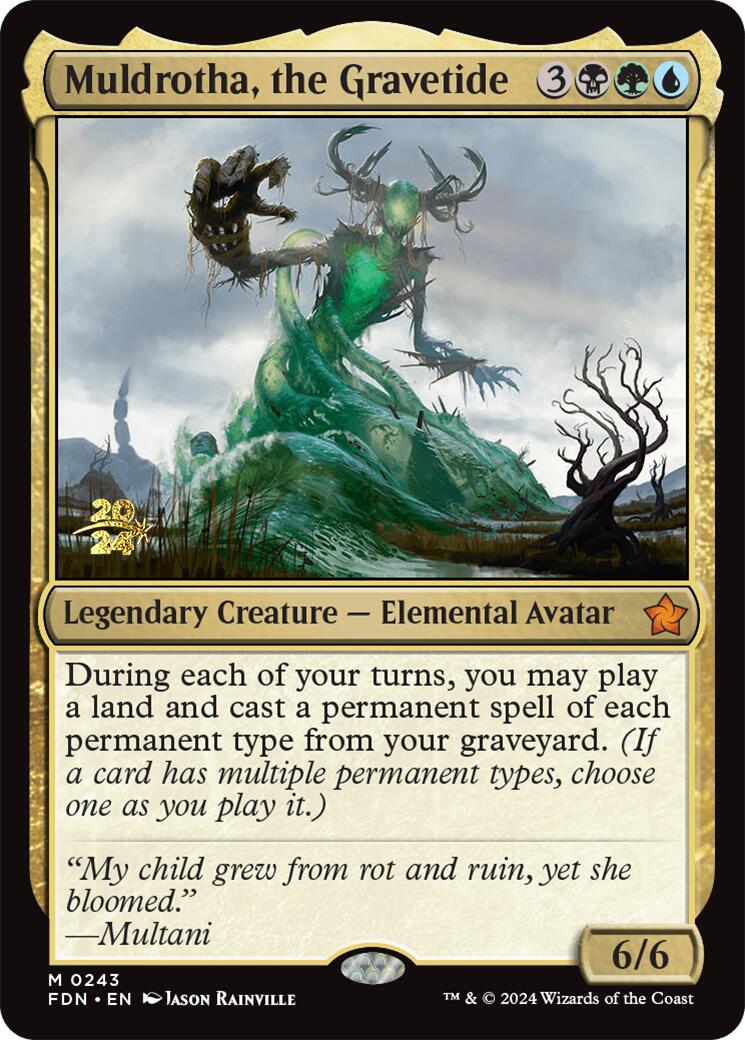 Muldrotha, the Gravetide [Foundations Prerelease Promos] | Exor Games Dartmouth