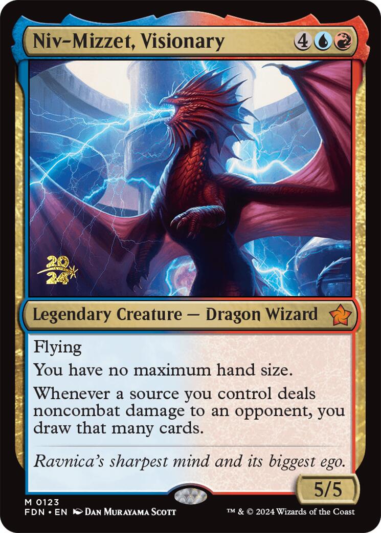 Niv-Mizzet, Visionary [Foundations Prerelease Promos] | Exor Games Dartmouth