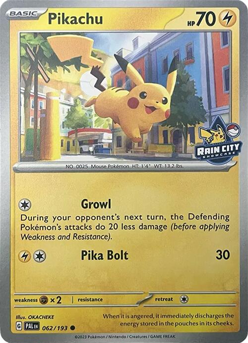 Pikachu (062/193) (Rain City Showcase) [Miscellaneous Cards] | Exor Games Dartmouth