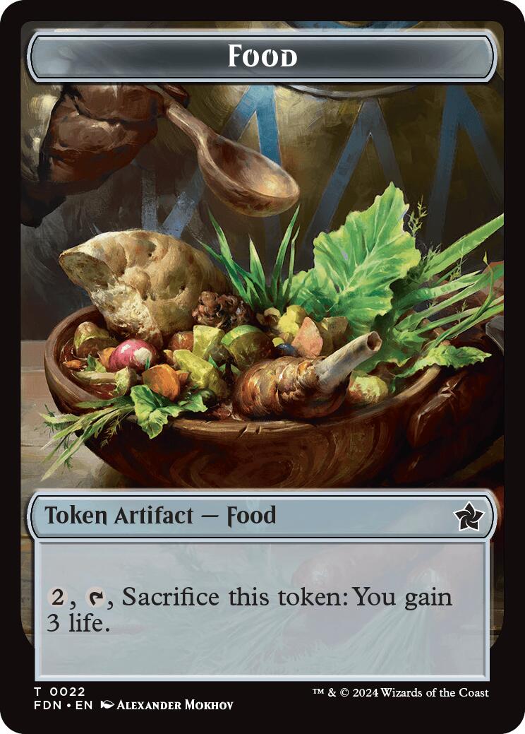 Food // Treasure Double-Sided Token [Foundations Tokens] | Exor Games Dartmouth