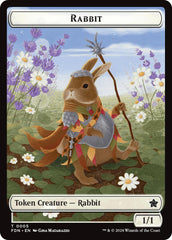 Rabbit // Soldier Double-Sided Token [Foundations Tokens] | Exor Games Dartmouth