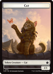 Spirit // Cat (0001) Doubled-Sided Token [Foundations Tokens] | Exor Games Dartmouth