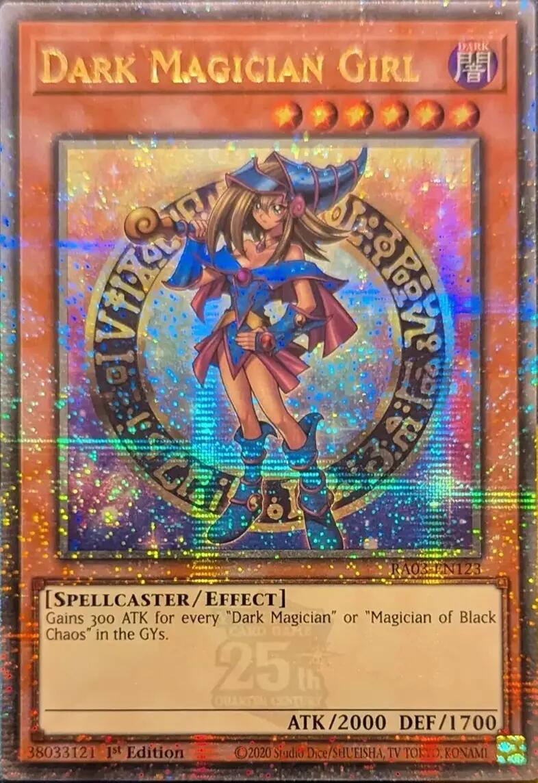 Dark Magician Girl (Quarter Century Secret Rare) (B) [RA03-EN123] Quarter Century Secret Rare | Exor Games Dartmouth