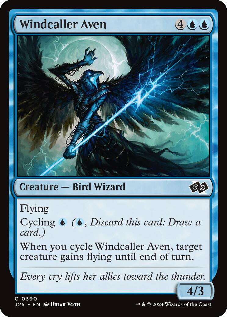 Windcaller Aven [Foundations Jumpstart] | Exor Games Dartmouth