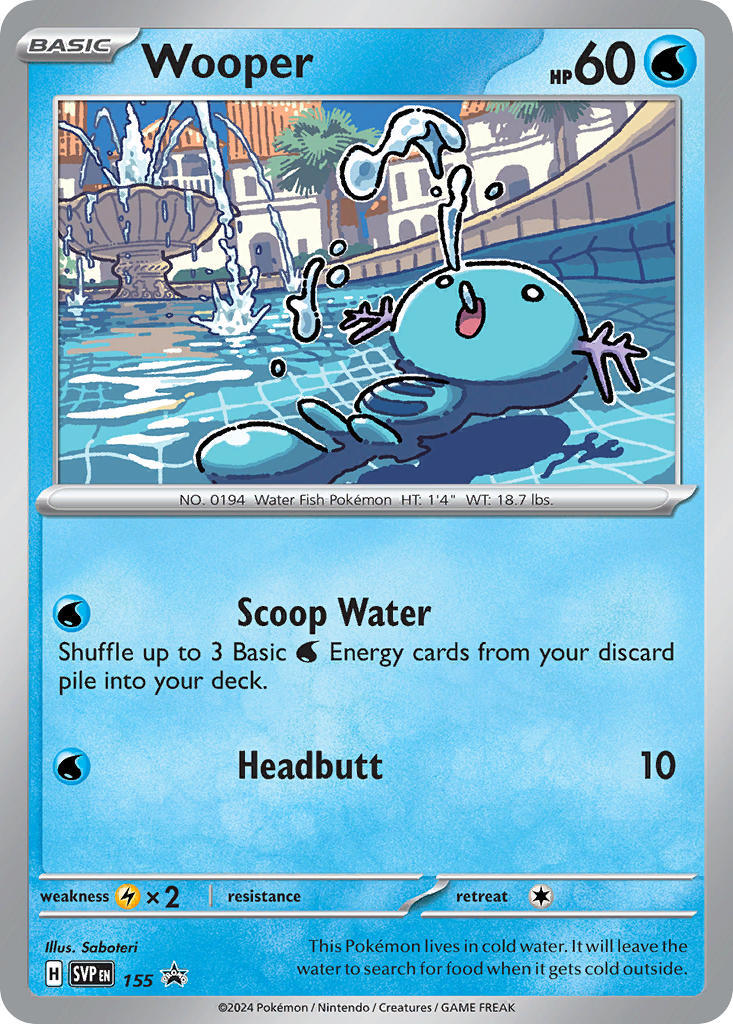 Wooper (155) [Scarlet & Violet: Black Star Promos] | Exor Games Dartmouth