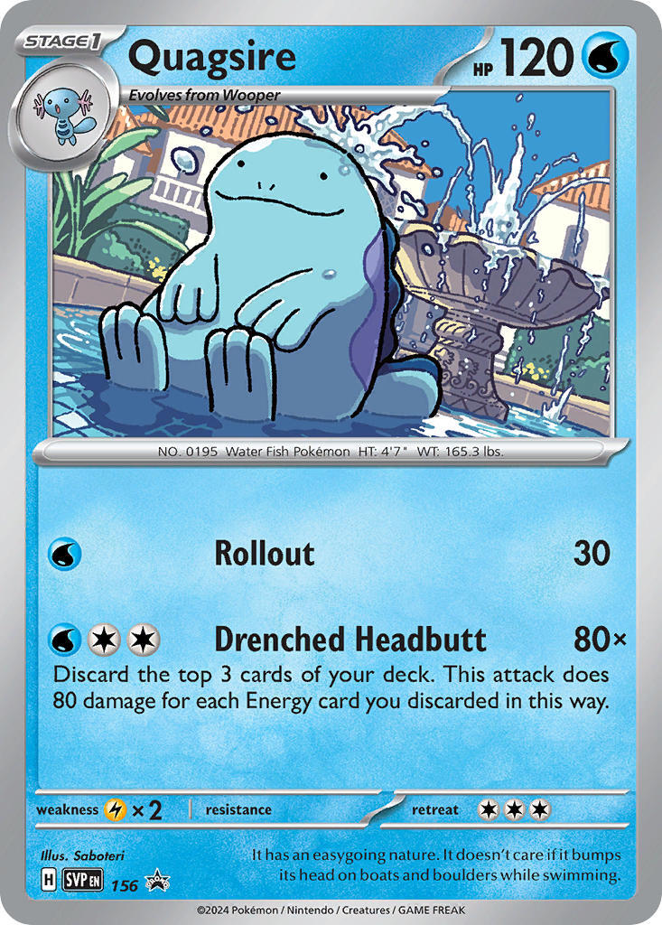 Quagsire (156) [Scarlet & Violet: Black Star Promos] | Exor Games Dartmouth