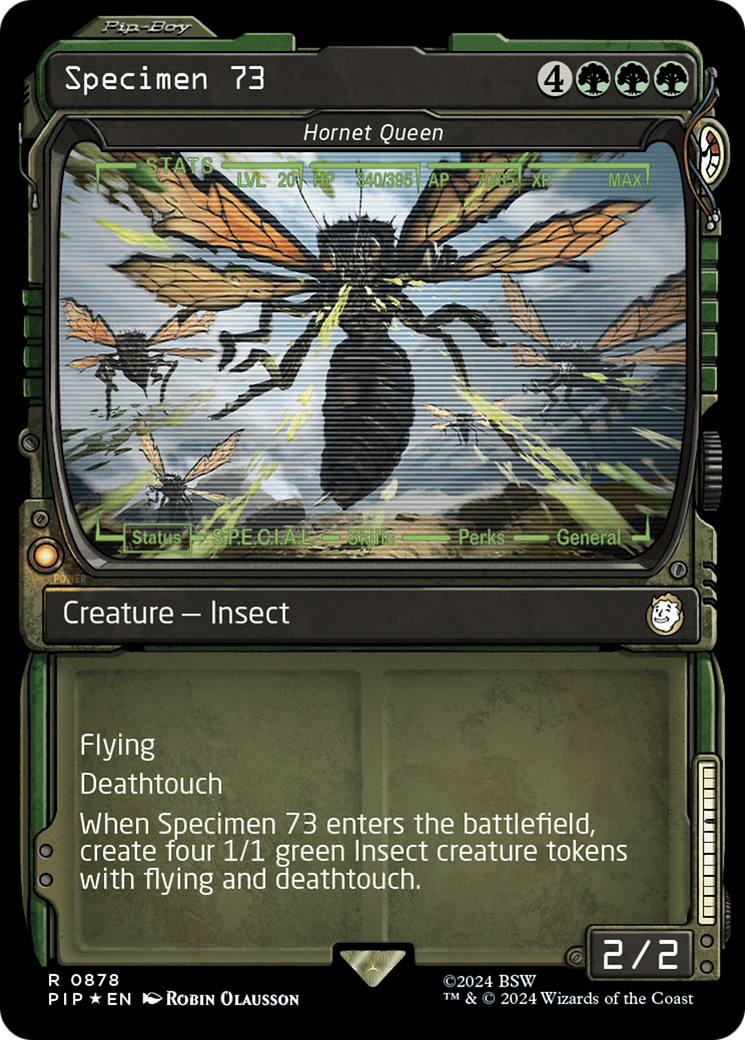 Specimen 73 - Hornet Queen (Showcase) (Surge Foil) [Fallout] | Exor Games Dartmouth